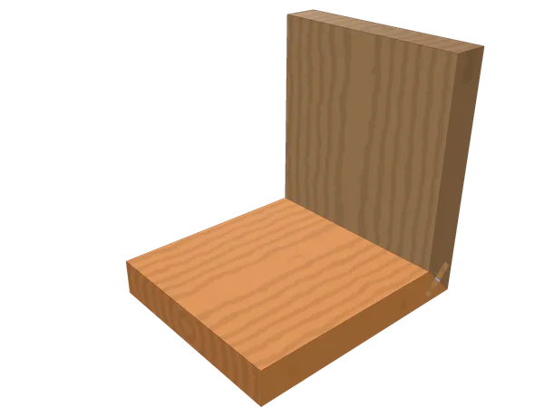 Splined miter joint, assembled