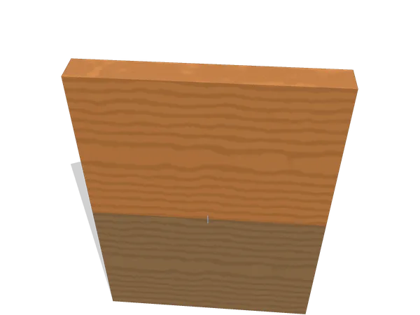 Biscuit joint, assembled