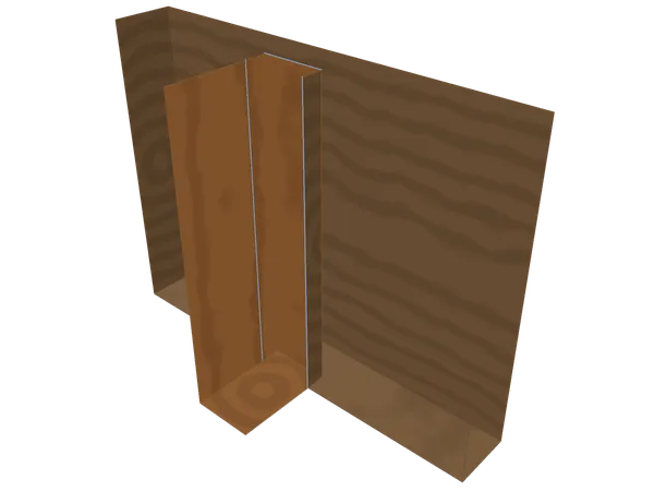 Dado joint, assembled