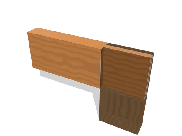 Bridle joint, assembled